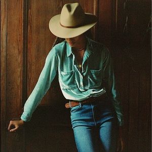 Pilcro Mara Relaxed Velvet Buttondown